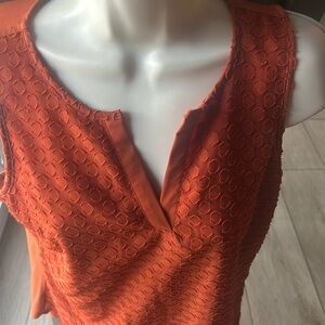 Market & Spruce Sleeveless orange blouse